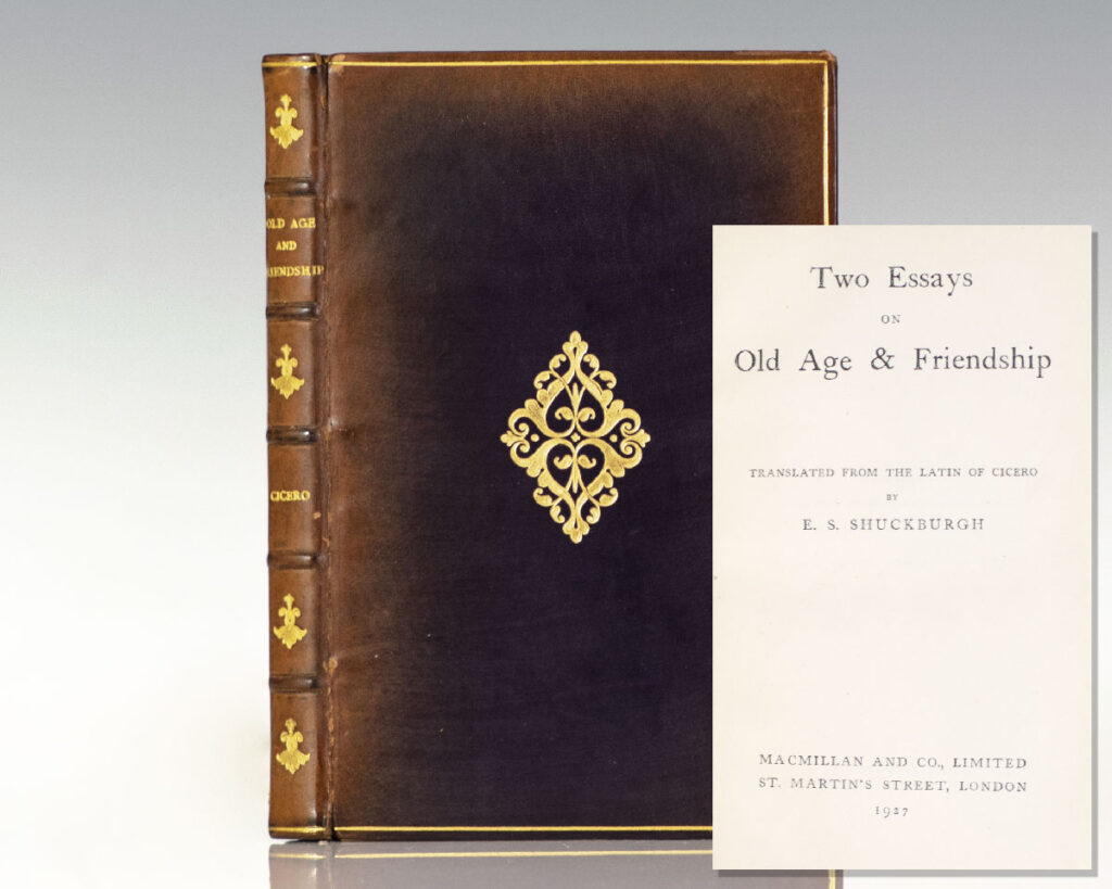 Two Essays on Old Age & Friendship.