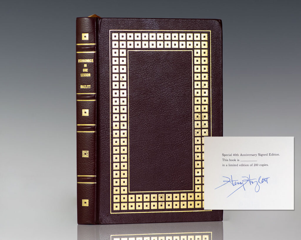 Economics In One Lesson.