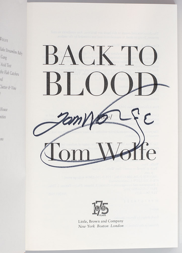 Back To Blood: A Novel.