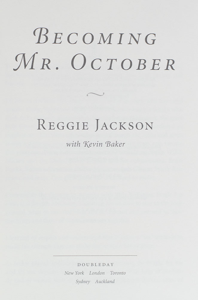 Becoming Mr. October.