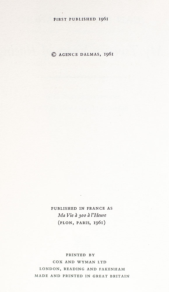 My Twenty Years of Racing.