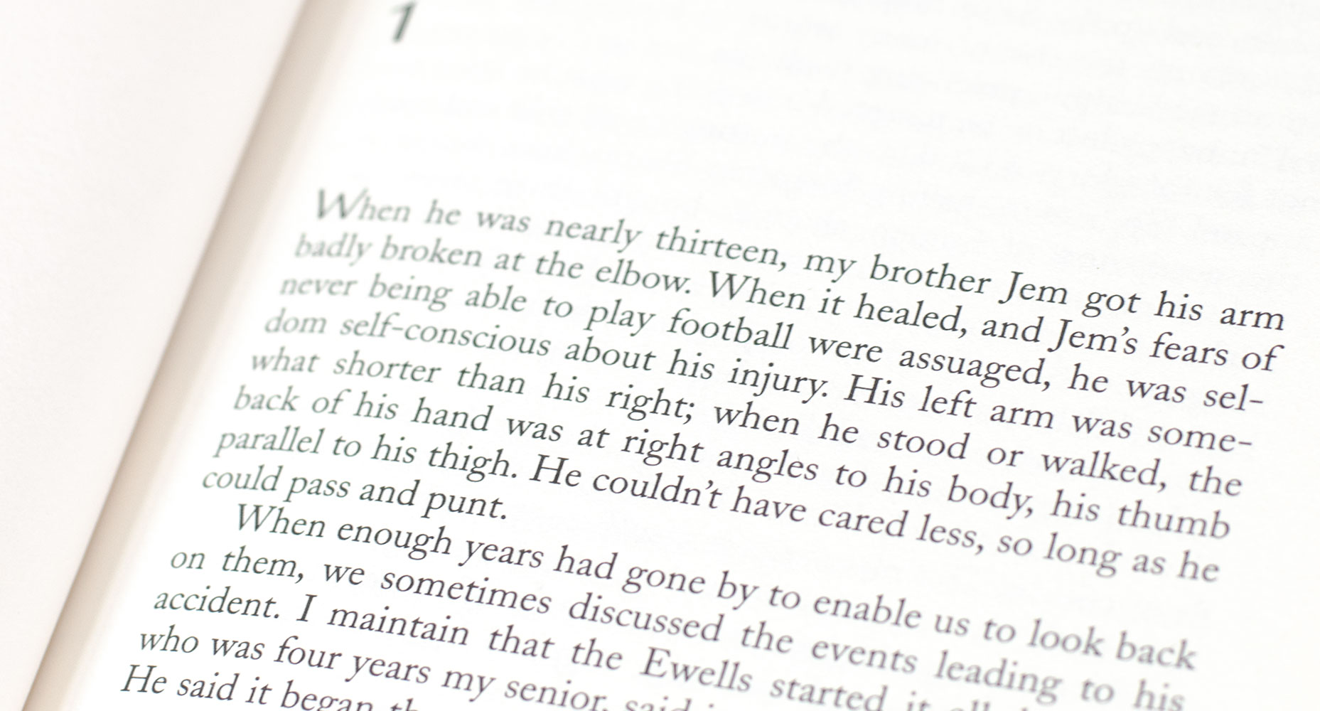 To Kill A Mockingbird.