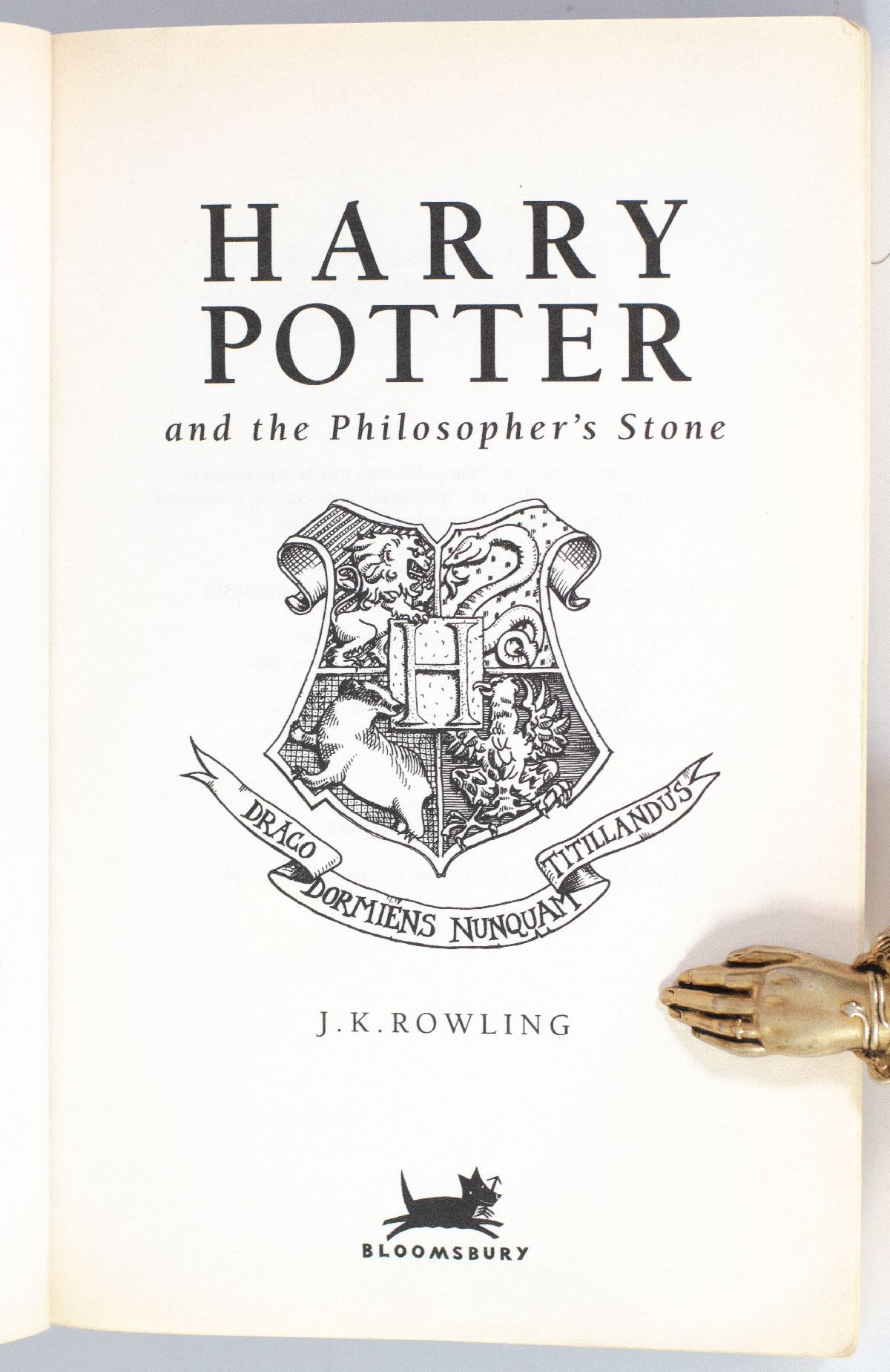 Harry Potter and the Philosopher's Stone.