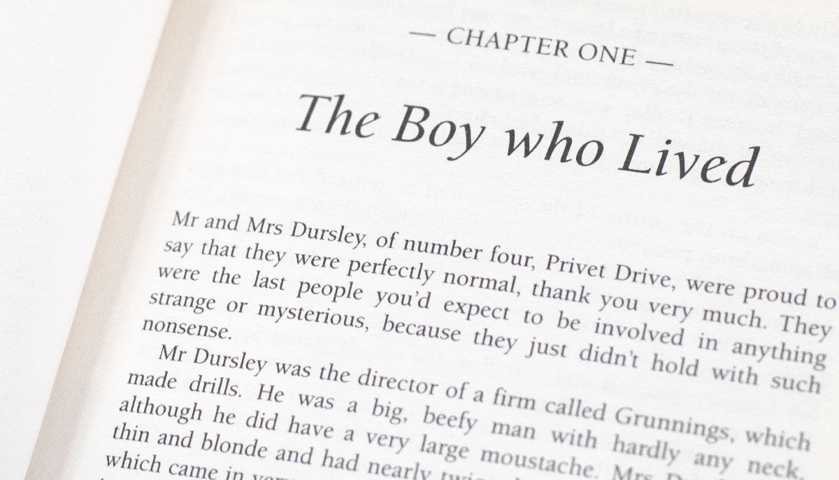Harry Potter and the Philosopher's Stone.