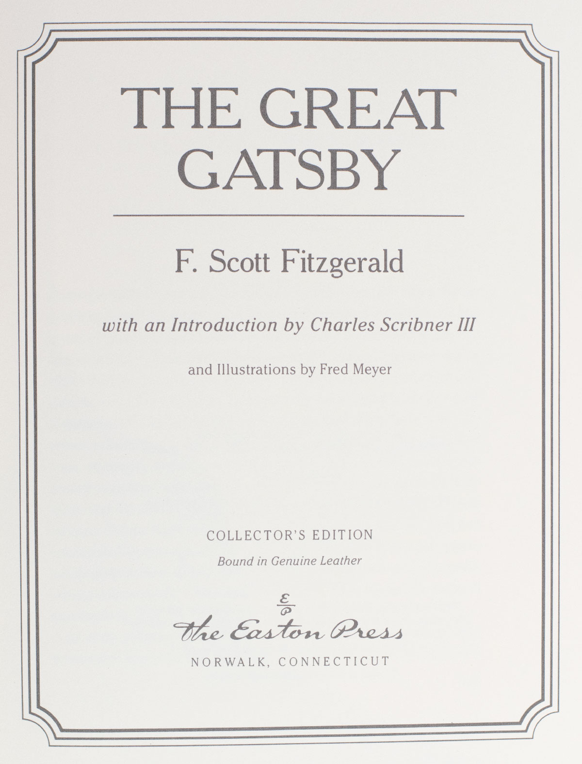 The Great Gatsby.