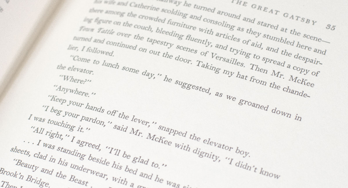 The Great Gatsby.