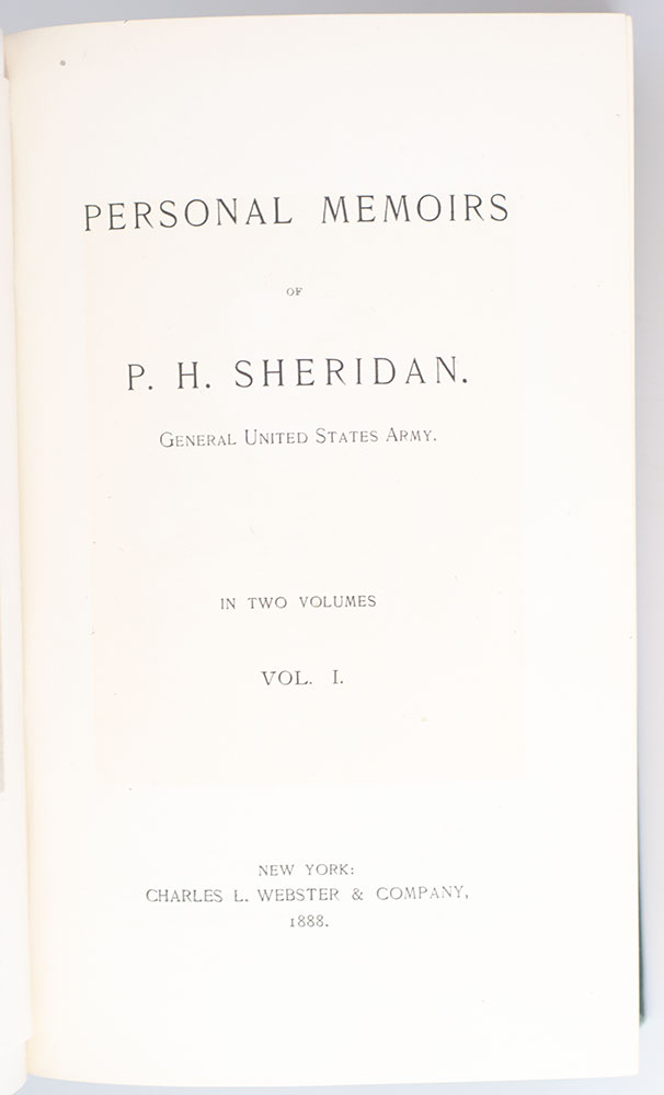 Personal Memoirs of P.H. Sheridan.