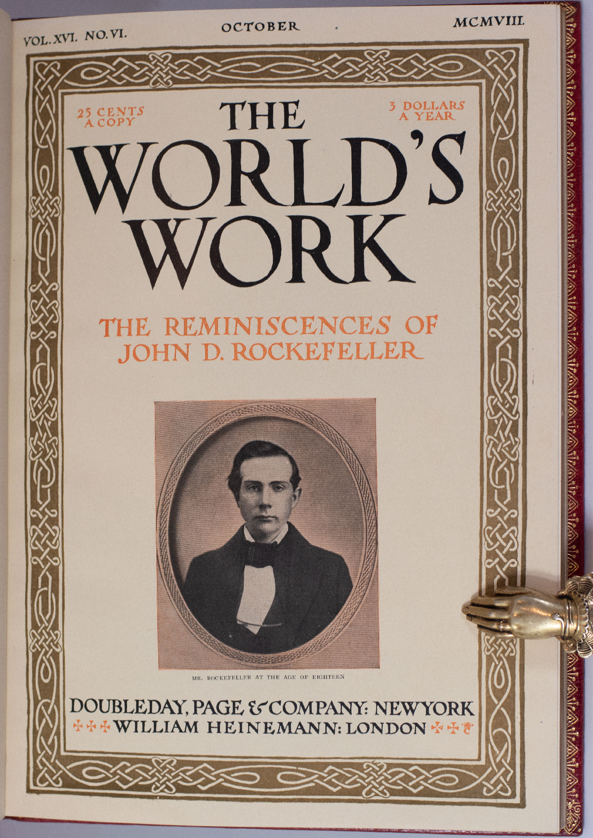 The World's Work: The Reminiscences of John D. Rockefeller.