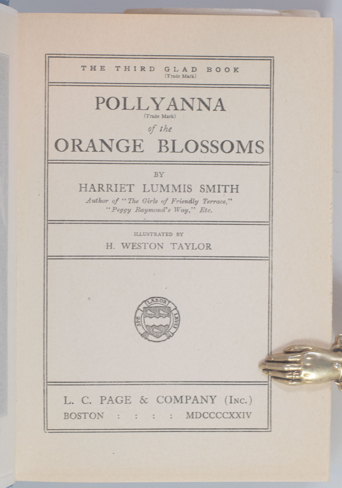 Pollyanna of the Orange Blossoms.