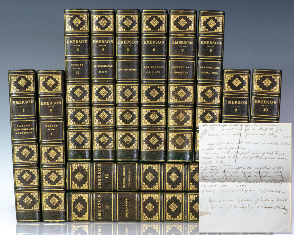 The Complete Works of Ralph Waldo Emerson: Autograph Centenary Edition.