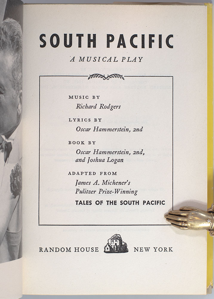 South Pacific. A Musical Play.