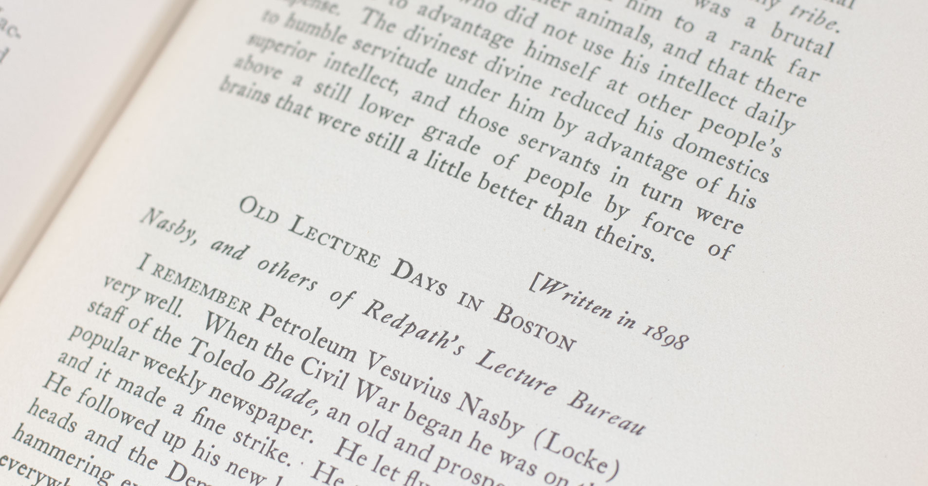 Mark Twain's Autobiography.