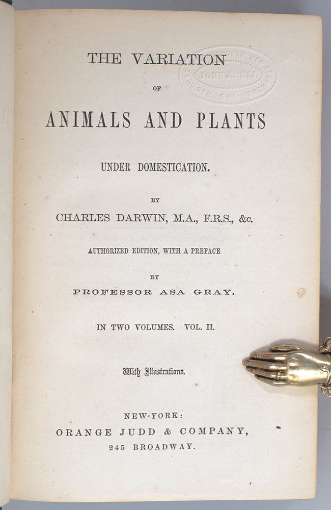 The Variation of Animals and Plants Under Domestication.