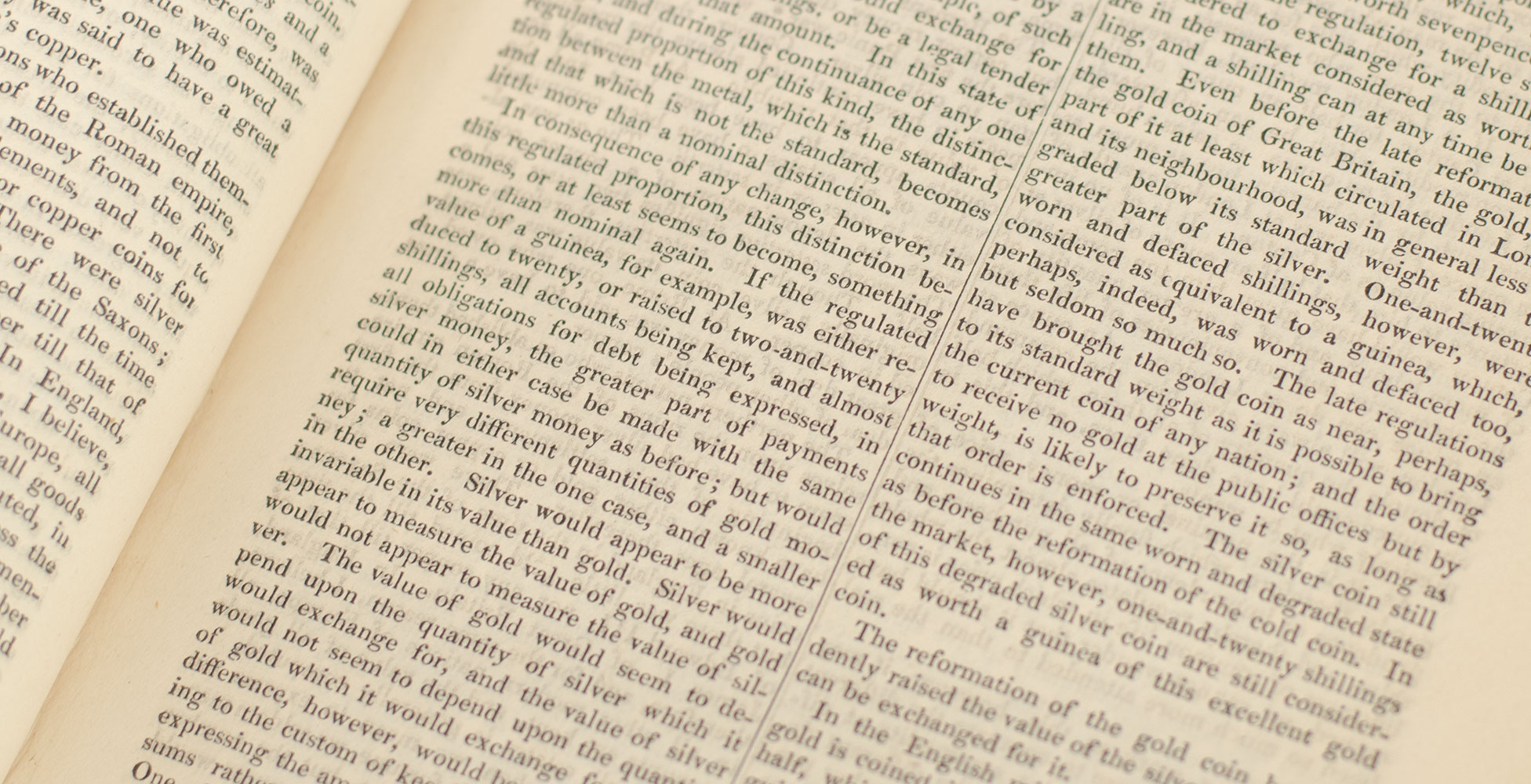 An Inquiry into the Nature and Causes of the Wealth of Nations.