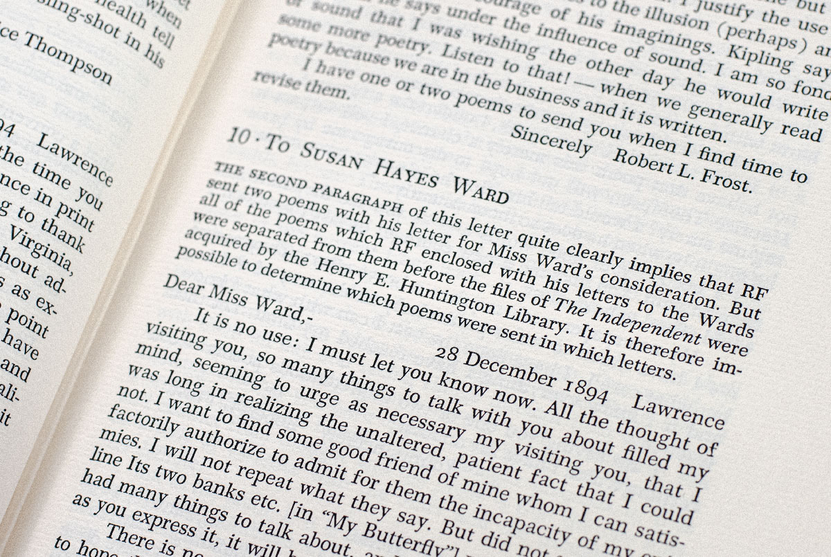 Selected Letters of Robert Frost.