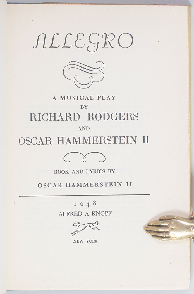 Allegro: A Musical Play.