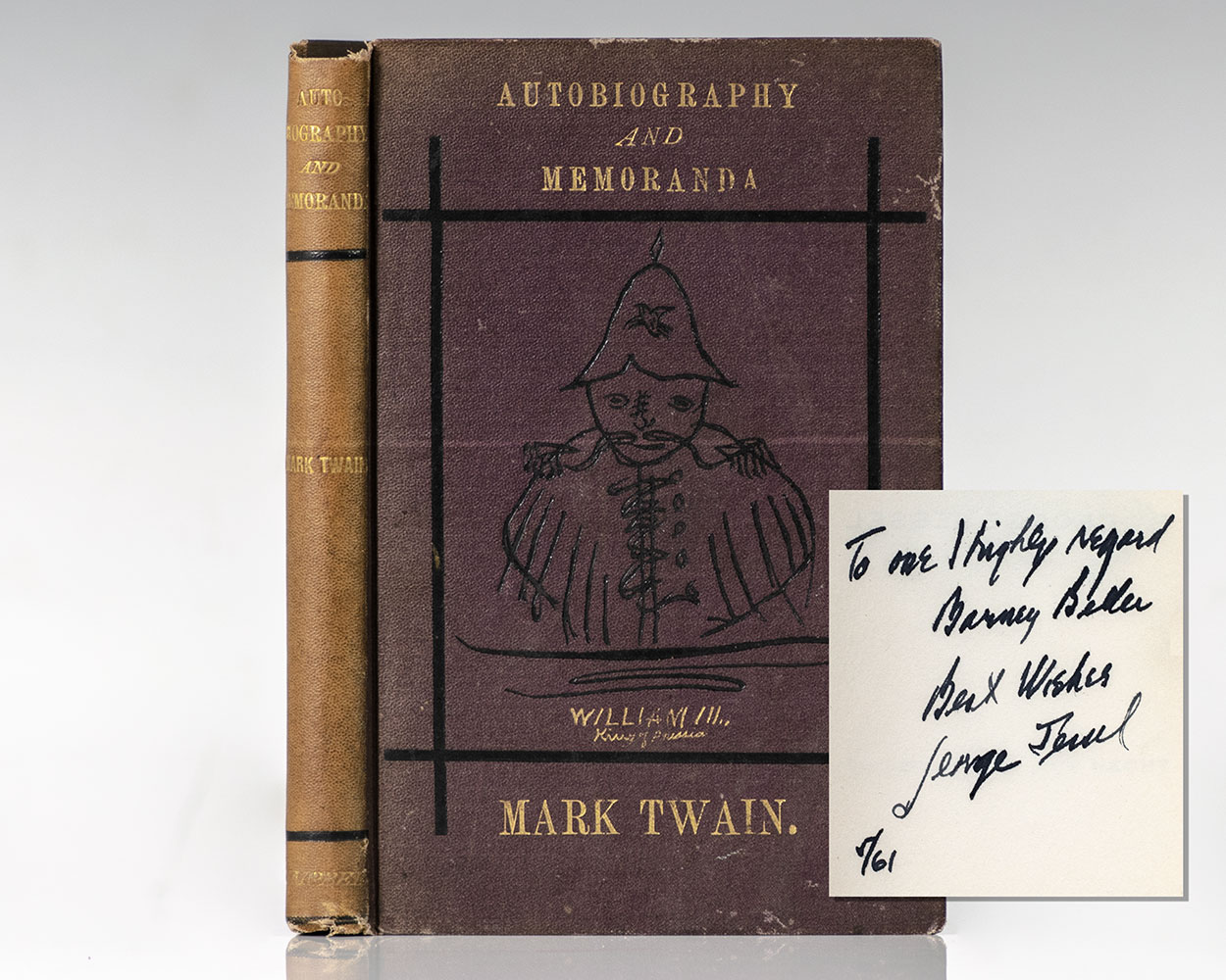 Autobiography (Burlesque) First Romance, and Memoranda.