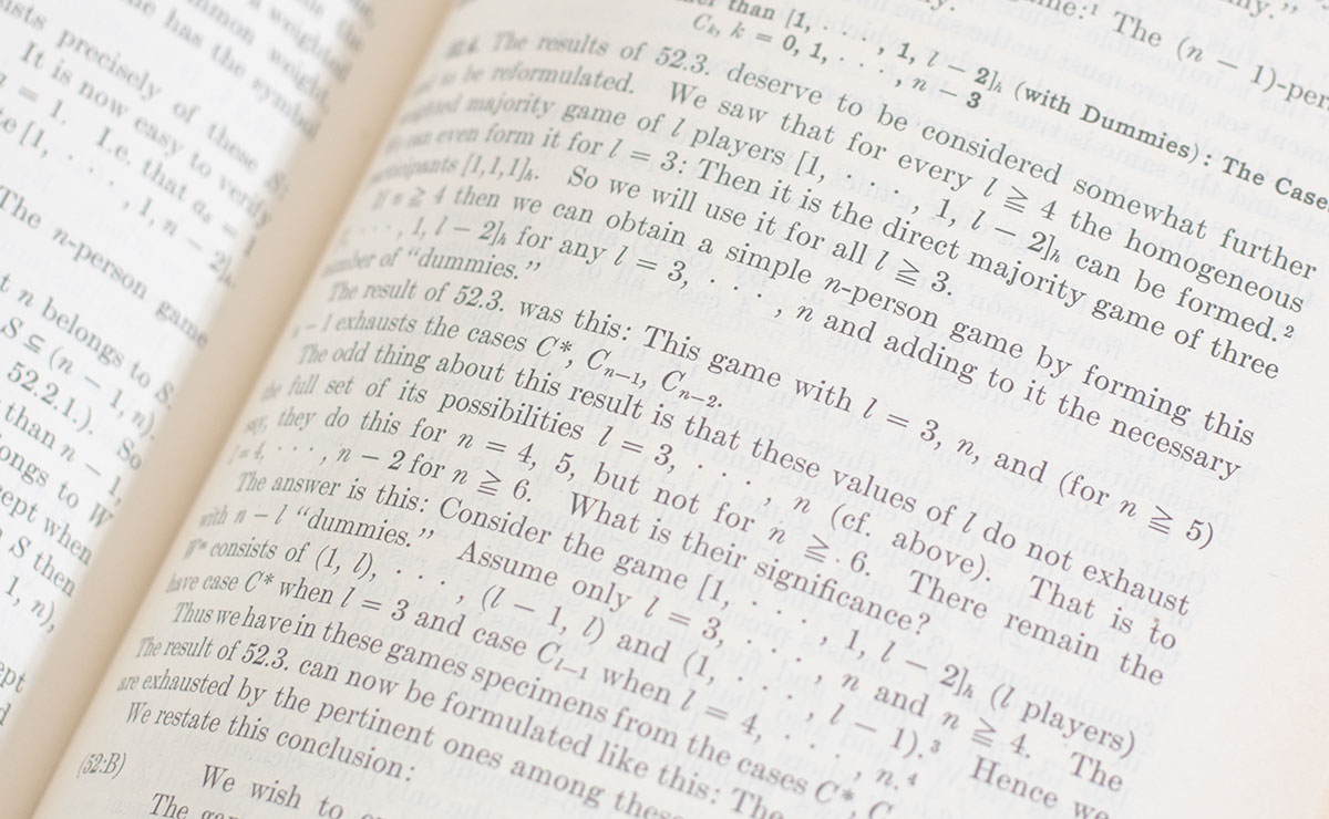 Theory of Games and Economic Behavior.