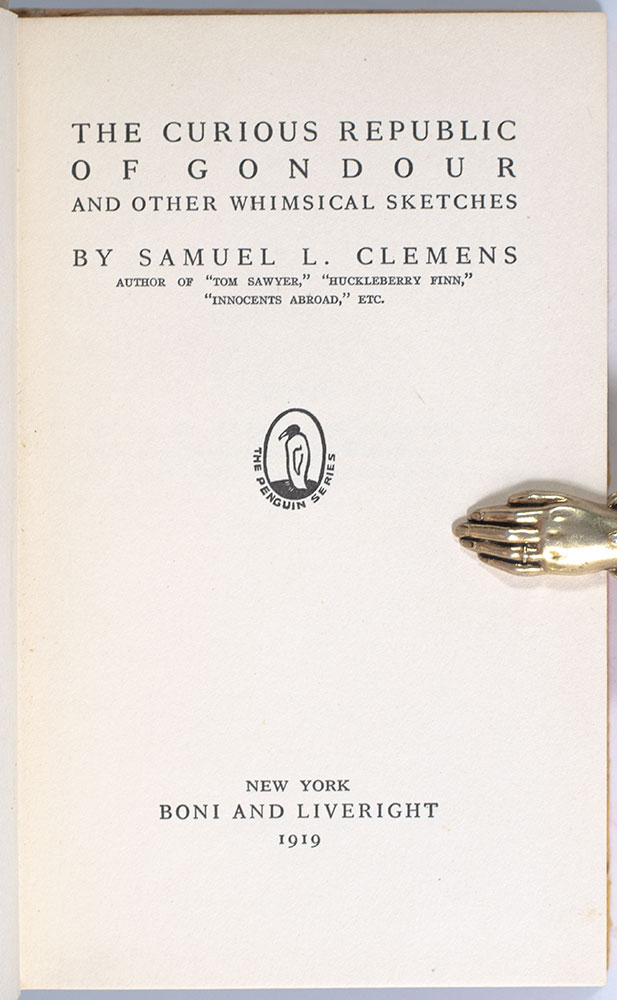 The Curious Republic of Gondour and Other Whimsical Sketches.