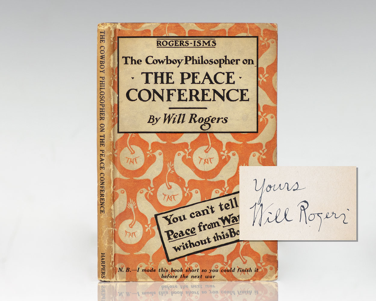 Rogers-isms: The Cowboy Philosopher on The Peace Conference.