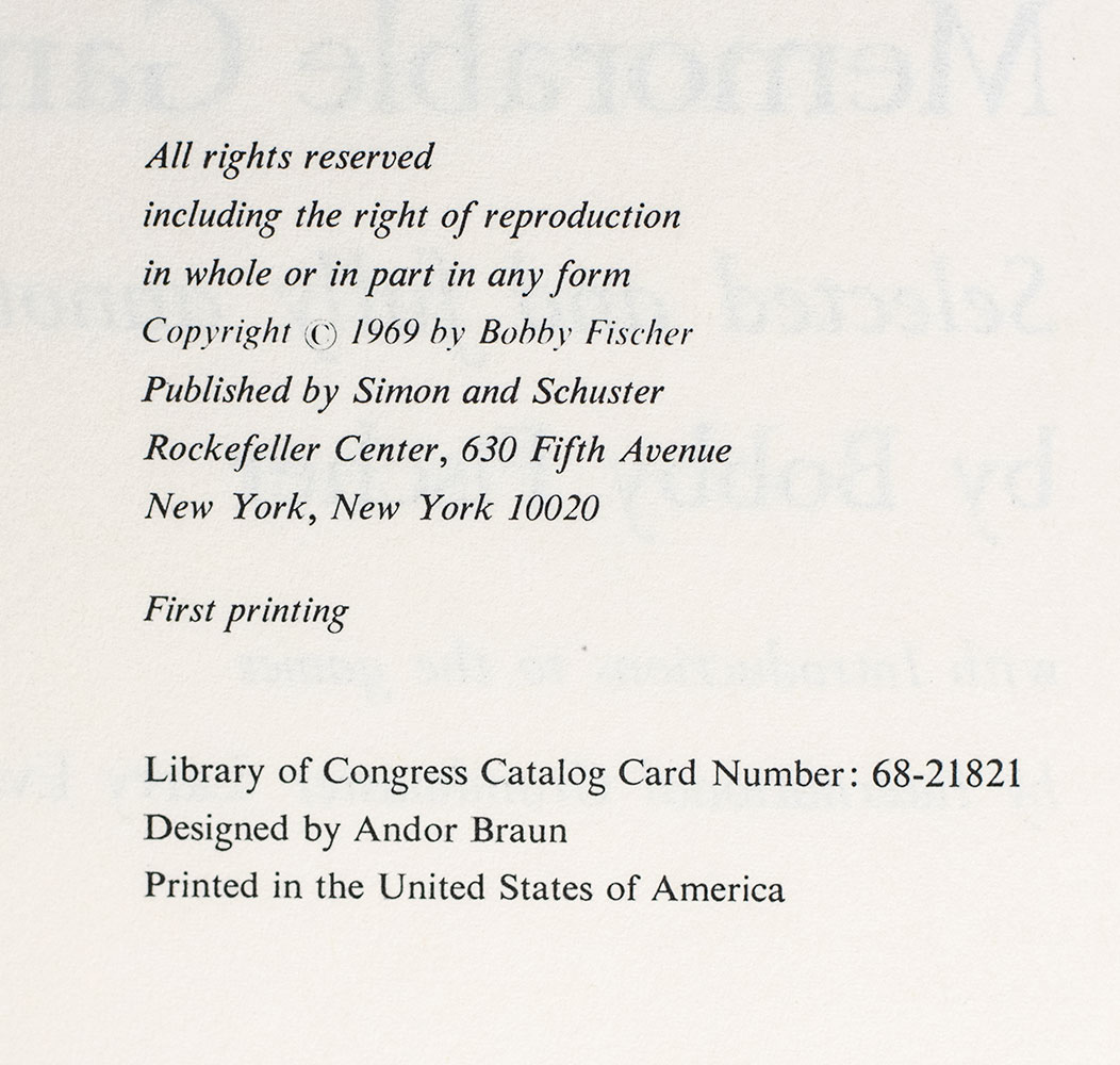 My 60 Memorable Games.