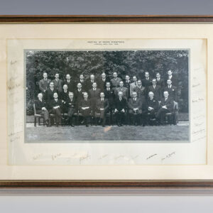 Clement Atlee Signed 1946 Commonwealth Prime Ministers' Conference Photograph.