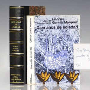 Book with clamshell cover, Cien Anos de Soledad by Gabriel Garcia Marquez