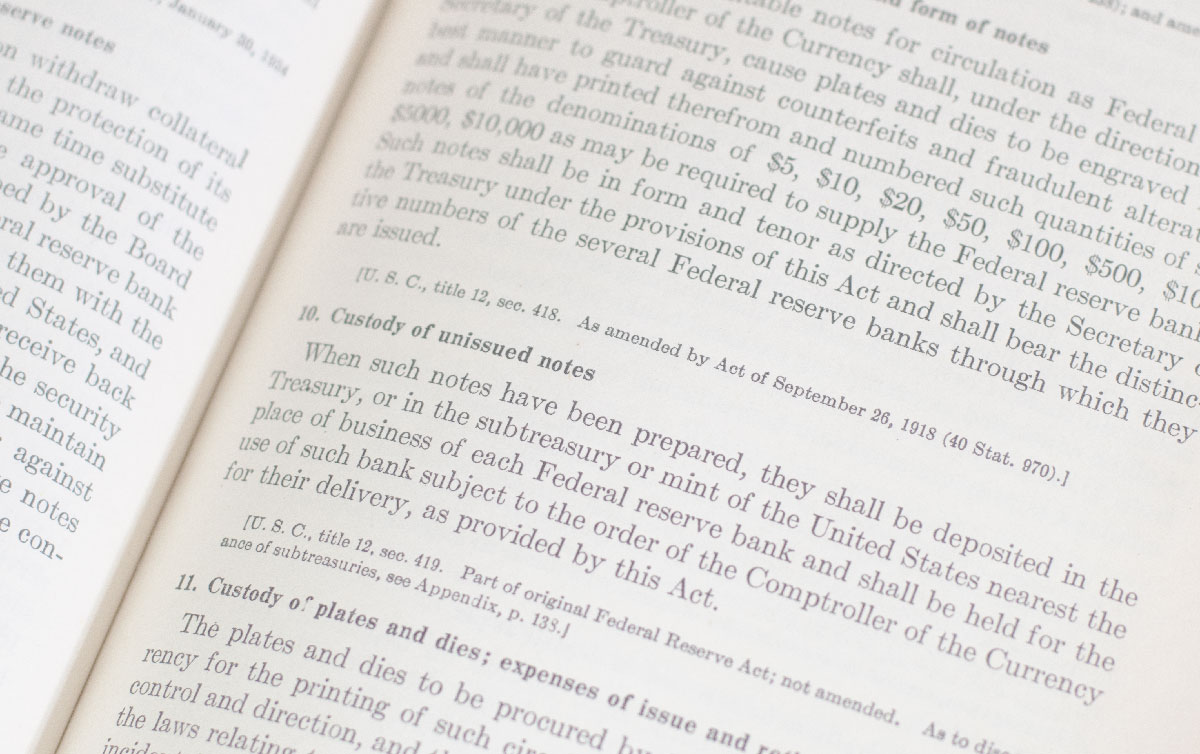 Federal Reserve Act As Amended to November 1, 1946.