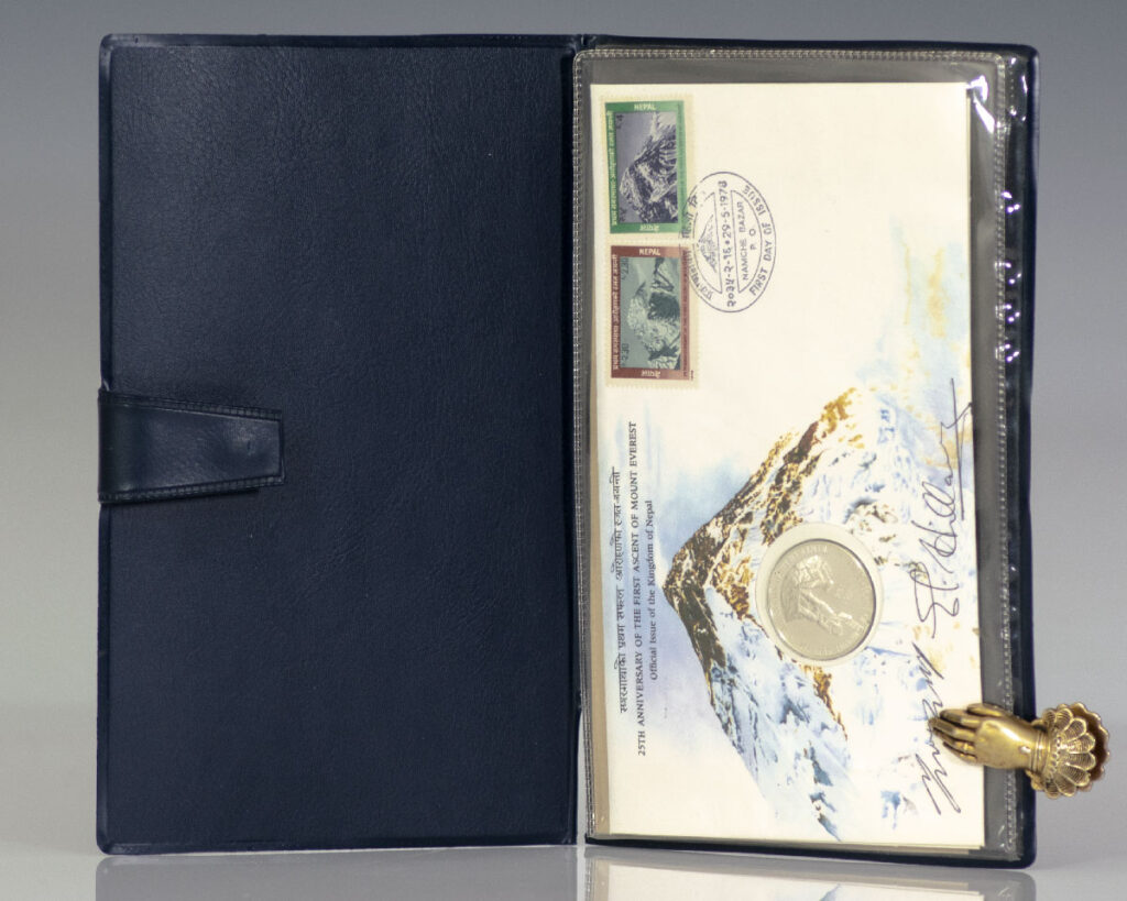 Edmund Hillary and Tenzing Norgay Signed Commemorative Cover.