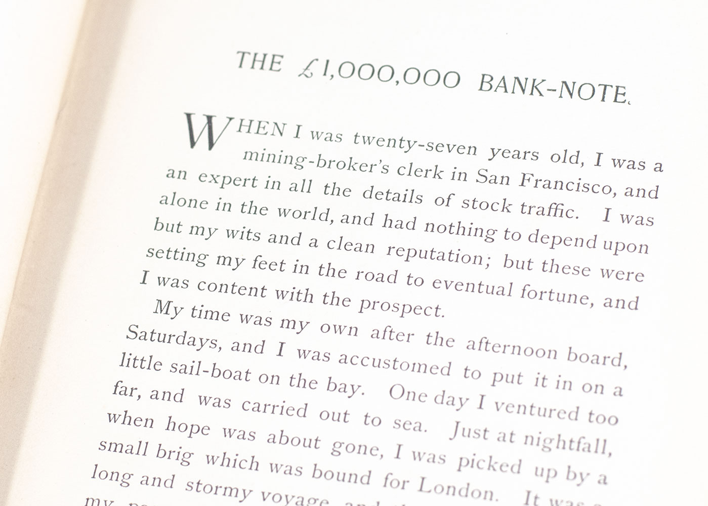 The £1,000,000 Bank-Note and Other New Stories.