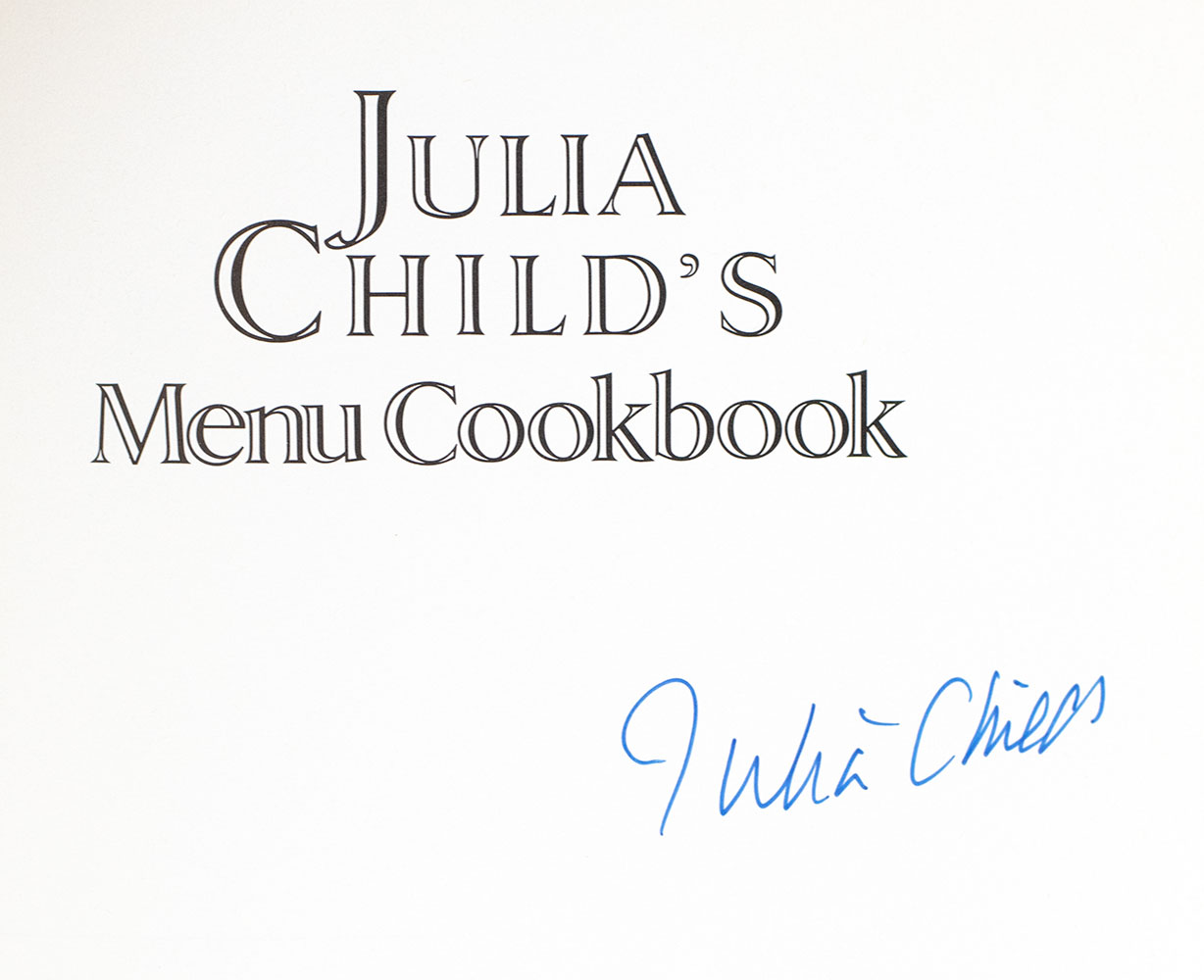 Julia Child's Menu Cookbook.