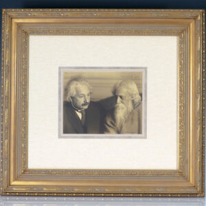 Albert Einstein and Rabindranath Tagore Signed Photograph.