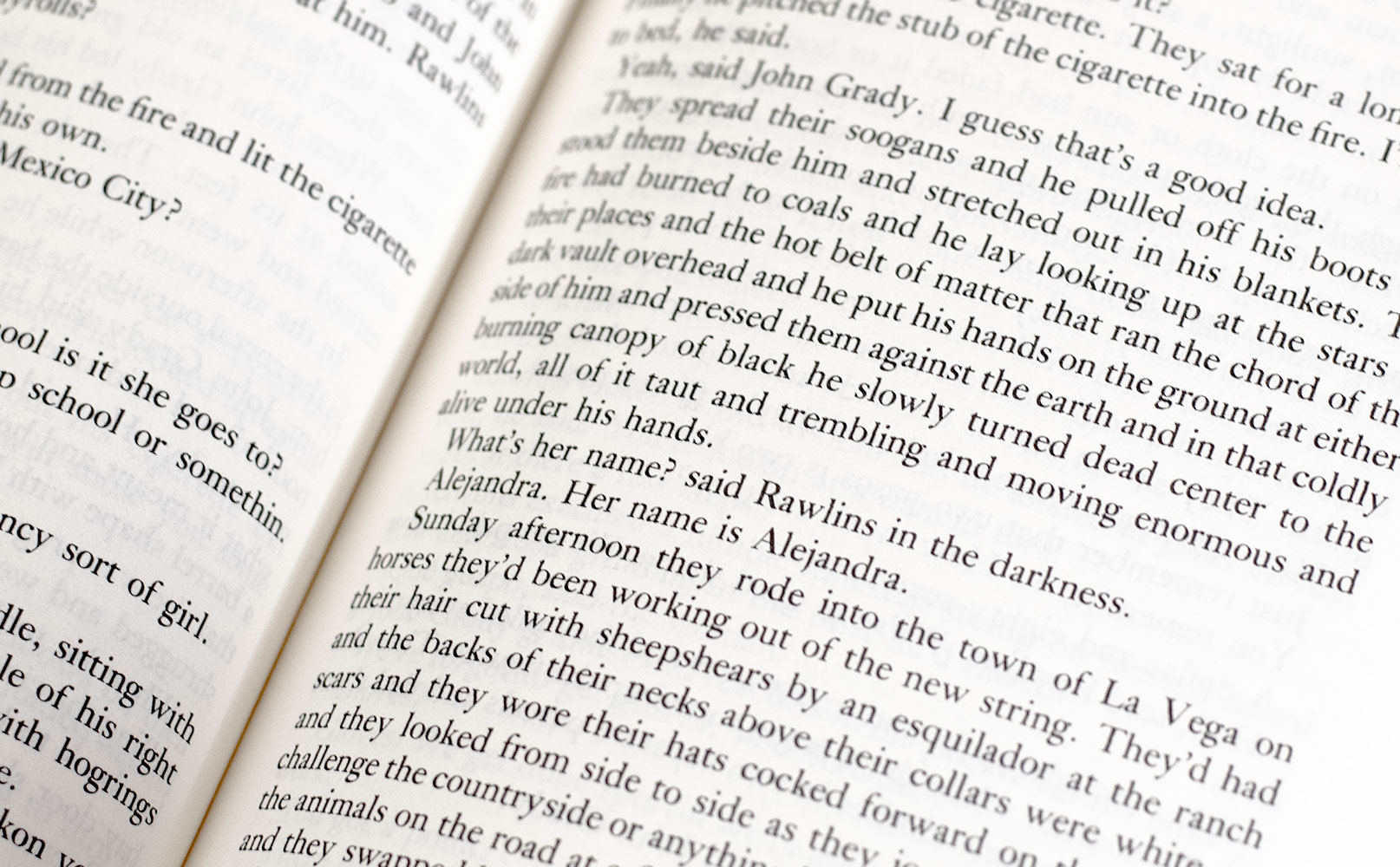 The Border Trilogy: All the Pretty Horses; The Crossing; Cities of the Plain.