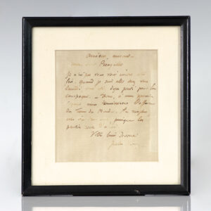 Jules Verne Autographed Letter Signed.