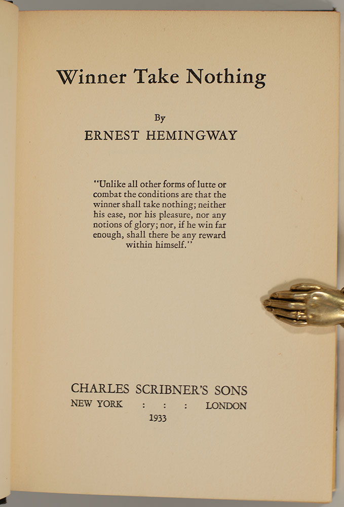 Winner Take Nothing.