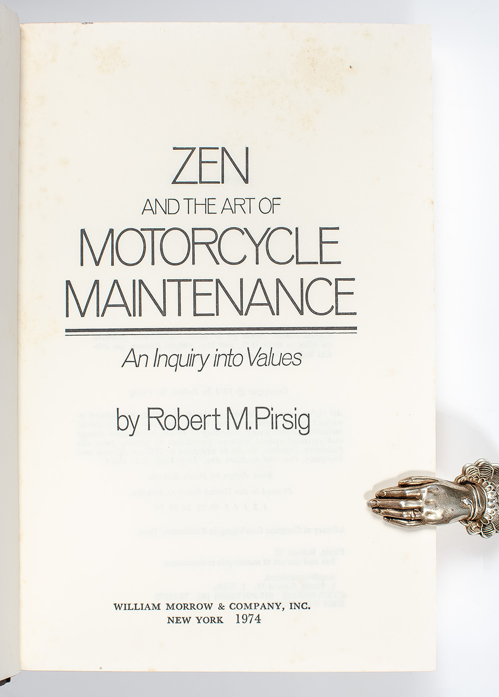 Zen and the Art of Motorcycle Maintenance: An Inquiry into Values.
