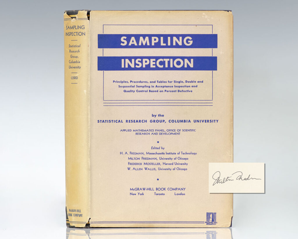 Sampling Inspection: Principles, Procedures, and Tables for Single, Double, and Sequential Sampling in Acceptance Inspection and Quality Control Based on Percent Defective.