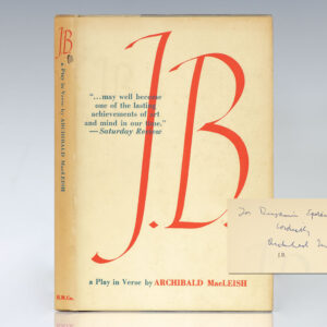 J.B. A Play in Verse by Archibald MacLeish.