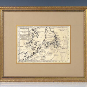 A New Map of New Found Land, New Scotland, The Isles of Breton, Anticoste, St. Johns &c. Together with the Fishing Banks. [18th Century English Map of Newfoundland].