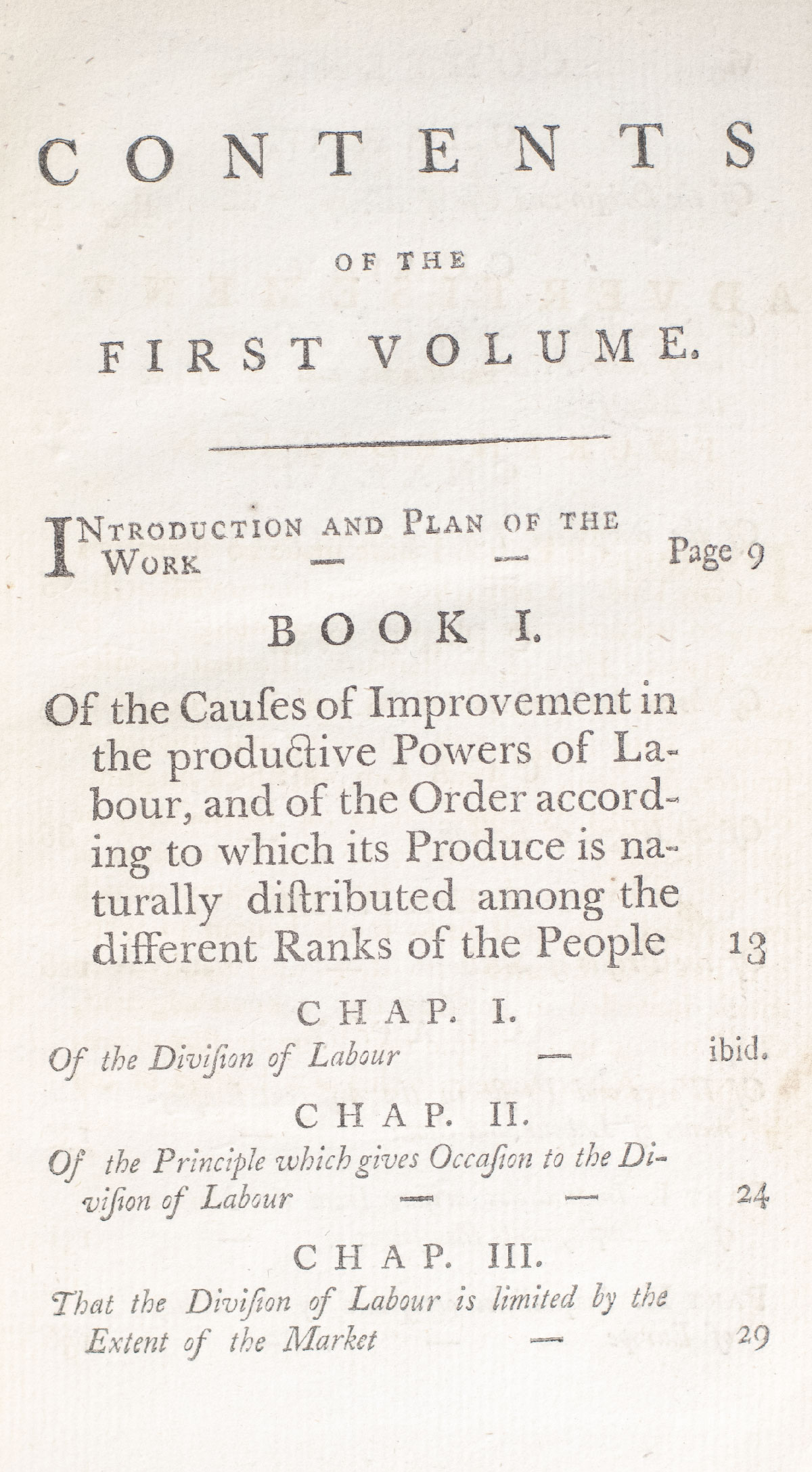 An Inquiry into the Nature and Causes of the Wealth of Nations.