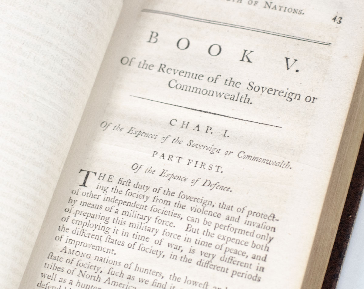 An Inquiry into the Nature and Causes of the Wealth of Nations.