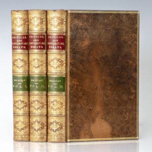 Critical and Historical Essays Contributed to the Edinburgh Review by Lord Macaulay.