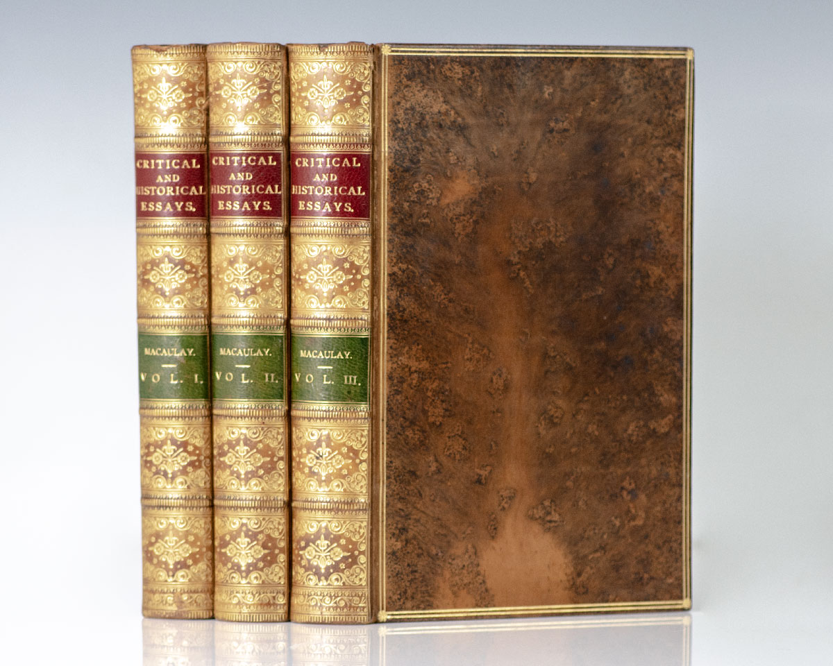 Critical and Historical Essays Contributed to the Edinburgh Review by Lord Macaulay.