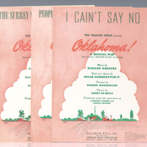 Oklahoma! Musical Score Collection.