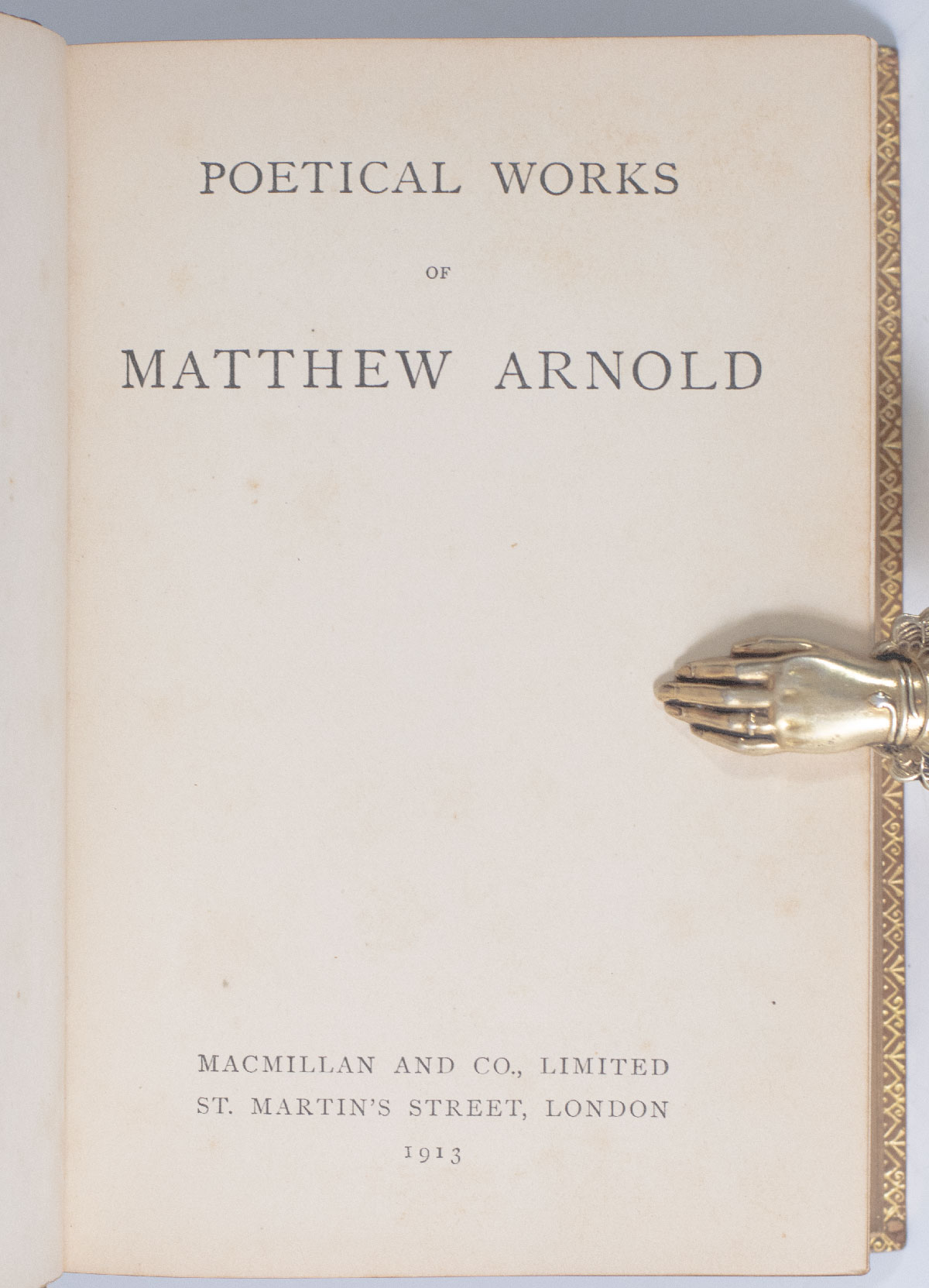Poetical Works of Matthew Arnold.