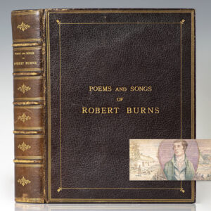 Poems and Songs of Robert Burns. [Fore-edge Painting]