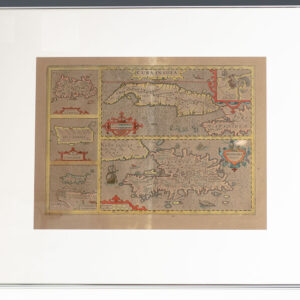 Cuba Insula. [17th Century Jodocus Hondius Map of Cuba].