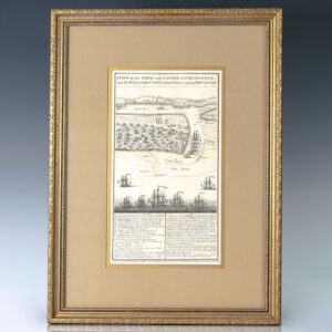 A View of the Town and Castle of St. Augustine and the English Camp before June 20 1740. [18th Century Map of Saint Augustine, Florida].