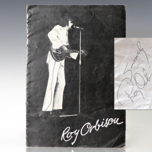 Roy Orbison Signed 1975 Tour Program.