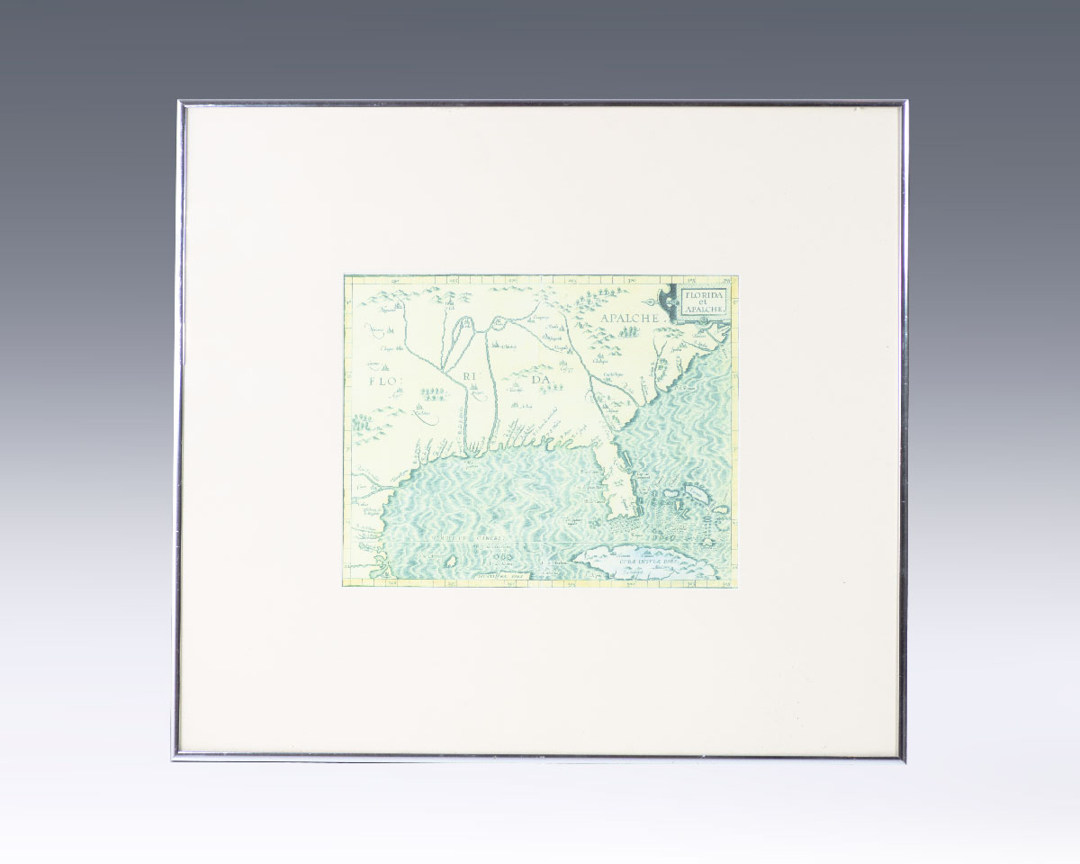 Florida et Apalche. [Facsimile 16th Century Map of Florida].